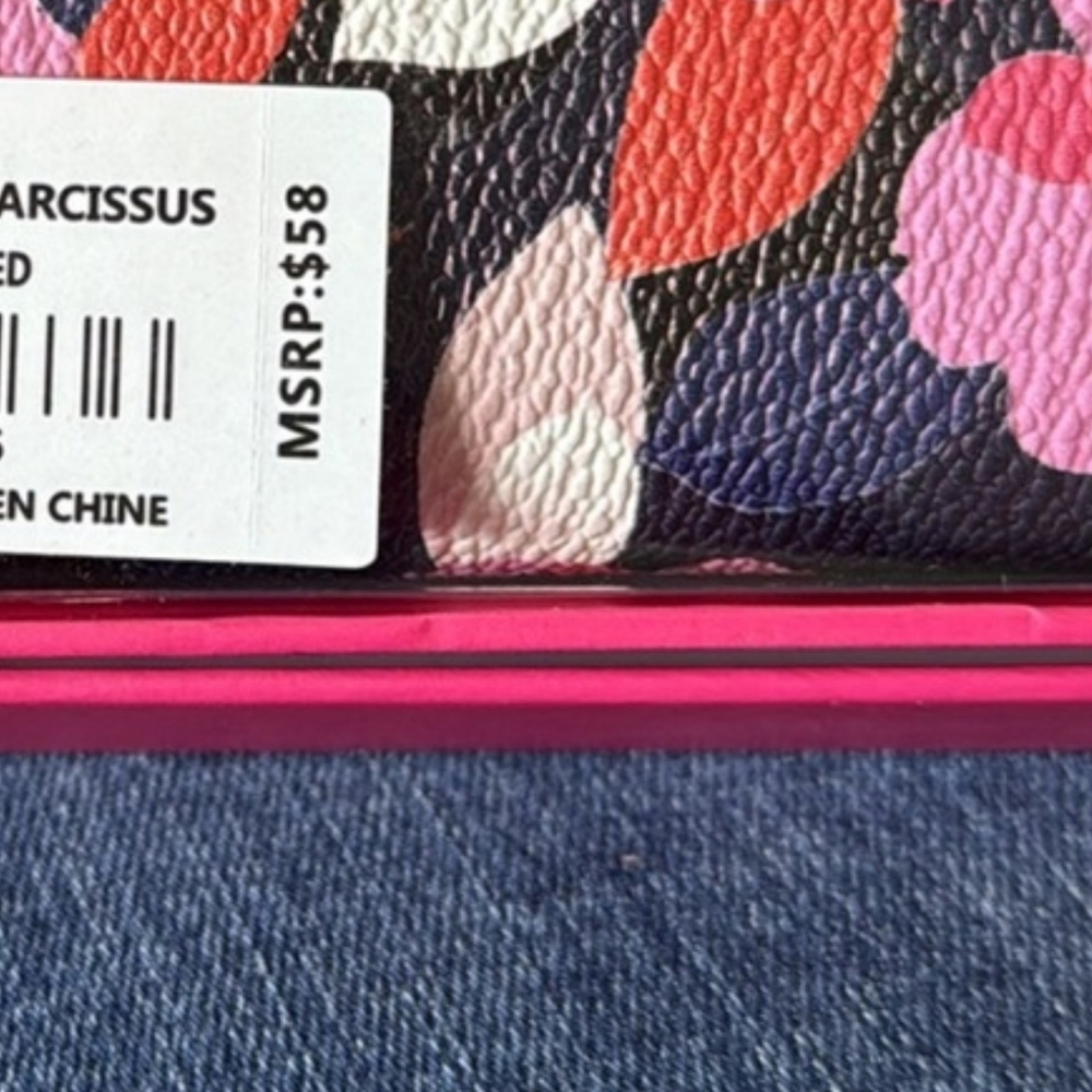 Trina Turk Pink and Black Floral Clutch - Picture 6 of 11